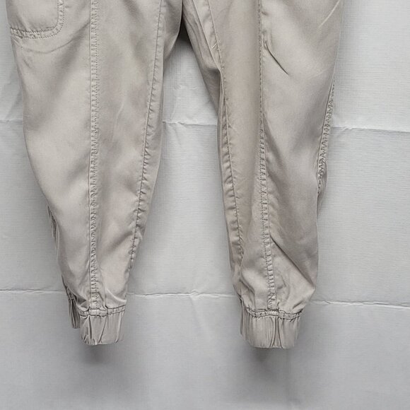 Nicole Miller Cargo Jogger Pants Womens Large Pull On Lyocell Cream - Picture 3 of 16